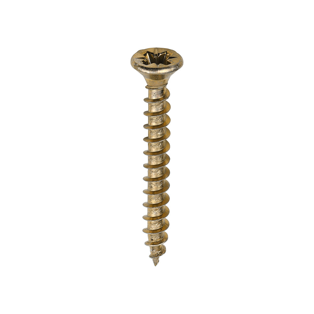 TIMCO Solo Countersunk Gold Woodscrews - 3.5 x 30 Box OF 200 - 35030SOLOC