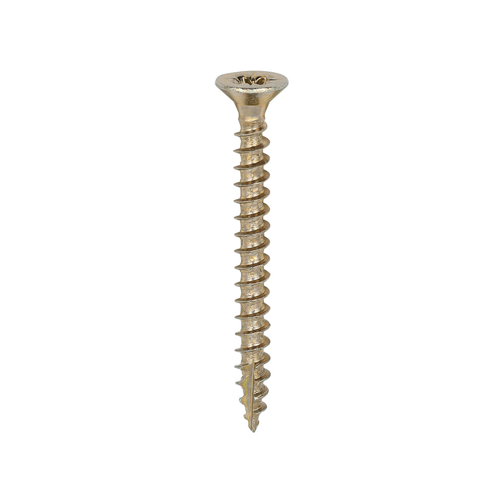 TIMCO Classic Multi-Purpose Countersunk Gold Woodscrews - 3.5 x 35 Box OF 200 - 35035CLAF