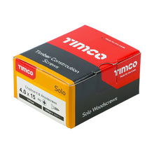 Load image into Gallery viewer, TIMCO Solo Countersunk Gold Woodscrews - 4.0 x 15 Box OF 200 - 40015SOLOC

