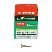 Load image into Gallery viewer, TIMCO C2 Strong-Fix Multi-Purpose Premium Countersunk Gold Woodscrews - 3.5 x 12 Box OF 200 - 35012C2
