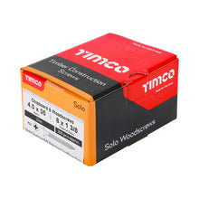 Load image into Gallery viewer, TIMCO Solo Countersunk Silver Woodscrews - 4.0 x 35 Box OF 200 - 40035SOLOZ
