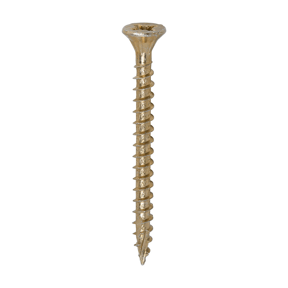 TIMCO C2 Strong-Fix Multi-Purpose Premium Countersunk Gold Woodscrews - 4.0 x 45 Box OF 200 - 40045C2