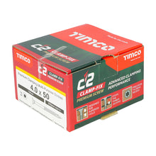 Load image into Gallery viewer, TIMCO C2 Clamp-Fix Multi-Purpose Premium Countersunk Gold Woodscrews,All Sizes
