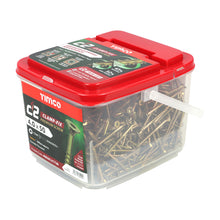Load image into Gallery viewer, TIMCO C2 Clamp-Fix Multi-Purpose Premium Countersunk Gold Woodscrews - 4.0 x 50 Box OF 200 - 40050C2C
