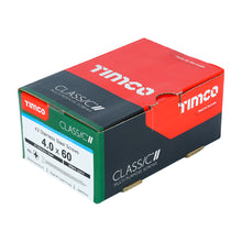 Load image into Gallery viewer, TIMCO Classic Multi-Purpose Countersunk A2 Stainless Steel Woodcrews - 4.0 x 60 Box OF 200 - 40060CLASS
