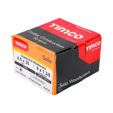 Load image into Gallery viewer, TIMCO Solo Countersunk Gold Woodscrews - 4.5 x 35 Box OF 200 - 45035SOLOC
