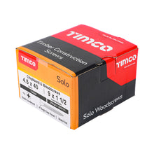 Load image into Gallery viewer, TIMCO Solo Countersunk Gold Woodscrews - 4.5 x 40 Box OF 200 - 45040SOLOC
