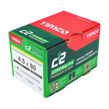 Load image into Gallery viewer, TIMCO C2 Strong-Fix Multi-Purpose Premium Countersunk Gold Woodscrews - 4.5 x 80 Box OF 200 - 45080C2
