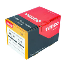 Load image into Gallery viewer, TIMCO Solo Countersunk Gold Woodscrews - 4.5 x 80 Box OF 200 - 45080SOLOC
