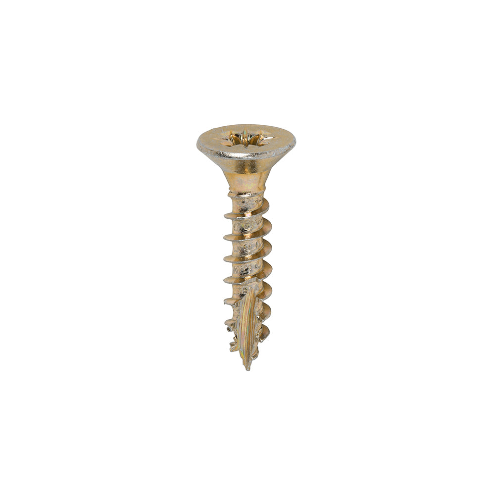 TIMCO Classic Multi-Purpose Countersunk Gold Woodscrews - 5.0 x 25 Box OF 200 - 50025CLAF