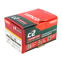 Load image into Gallery viewer, TIMCO C2 Clamp-Fix Multi-Purpose Premium Countersunk Gold Woodscrews - 5.0 x 30 Box OF 200 - 50030C2C
