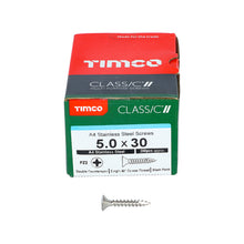 Load image into Gallery viewer, TIMCO Classic Multi-Purpose Countersunk A4 Stainless Steel Woodcrews - All Sizes
