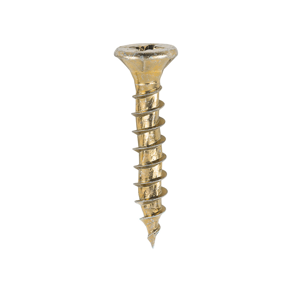 TIMCO Velocity Premium Multi-Use Countersunk Gold Woodscrews - 5.0 x 30 Box OF 200 - 50030VY