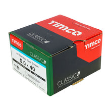 Load image into Gallery viewer, TIMCO Classic Multi-Purpose Countersunk A4 Stainless Steel Woodcrews - 5.0 x 40 Box OF 200 - 50040CLA4
