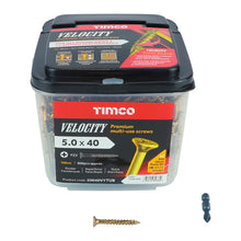 Load image into Gallery viewer, TIMCO Velocity Premium Multi-Use Countersunk Gold Woodscrews - 3.0 x 16 Box OF 200 - 30016VY
