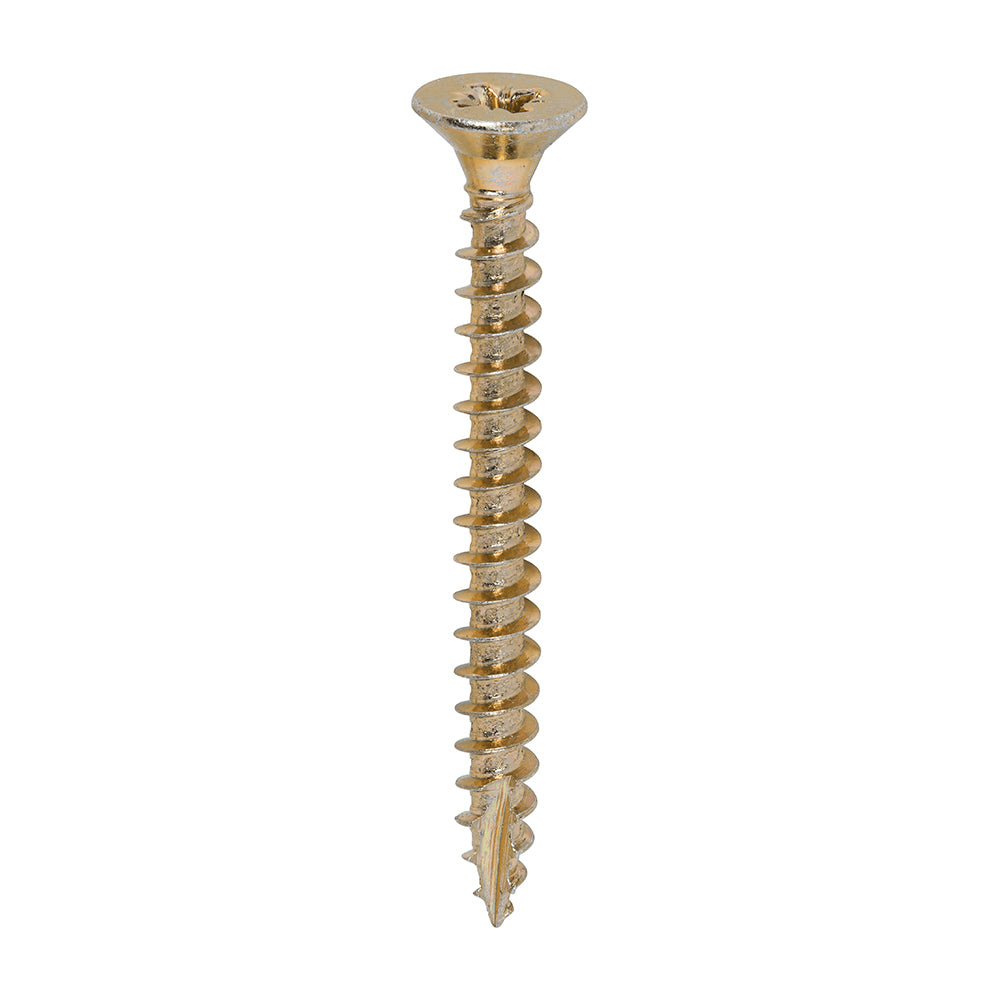 TIMCO Classic Multi-Purpose Countersunk Gold Woodscrews - 5.0 x 50 Box OF 200 - 50050CLAF