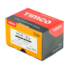 Load image into Gallery viewer, TIMCO Solo Countersunk Gold Woodscrews - 5.0 x 50 Box OF 1000 - 50050SOLOIND
