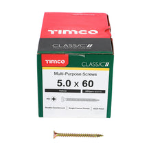 Load image into Gallery viewer, TIMCO Classic Multi-Purpose Countersunk Gold Woodscrews - All Sizes
