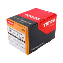 Load image into Gallery viewer, TIMCO Solo Countersunk Silver Woodscrews - 5.0 x 60 Box OF 200 - 50060SOLOZ
