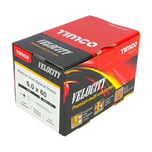 Load image into Gallery viewer, TIMCO Velocity Premium Multi-Use Countersunk Gold Woodscrews - 5.0 x 60 Box OF 200 - 50060VY
