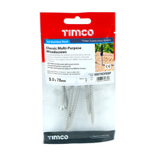 Load image into Gallery viewer, TIMCO Classic Multi-Purpose Countersunk A2 Stainless Steel Woodcrews -All Sizes
