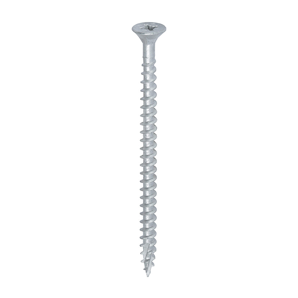 TIMCO C2 Exterior Multi-Purpose Premium Countersunk Silver Woodscrews - 5.0 x 80 Tub OF 110 - 50080C2S