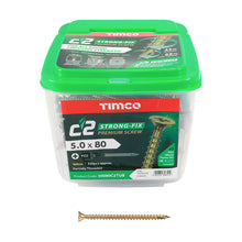 Load image into Gallery viewer, TIMCO C2 Strong-Fix Multi-Purpose Premium Countersunk Gold Woodscrews - 3.5 x 12 Box OF 200 - 35012C2
