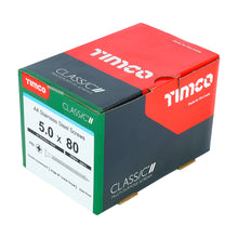 Load image into Gallery viewer, TIMCO Classic Multi-Purpose Countersunk A4 Stainless Steel Woodcrews - 3.0 x 16 Box OF 200 - 30016CLA4
