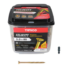 Load image into Gallery viewer, TIMCO Velocity Premium Multi-Use Countersunk Gold Woodscrews - 3.0 x 16 Box OF 200 - 30016VY

