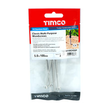 Load image into Gallery viewer, TIMCO Classic Multi-Purpose Countersunk A2 Stainless Steel Woodcrews -All Sizes
