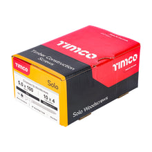 Load image into Gallery viewer, TIMCO Solo Countersunk Silver Woodscrews - 5.0 x 100 Box OF 100 - 50100SOLOZ
