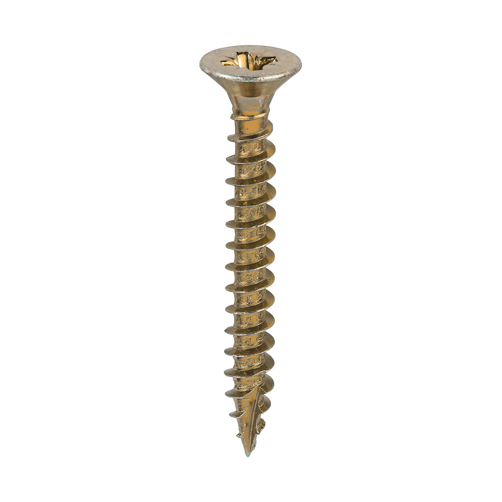 TIMCO Classic Multi-Purpose Countersunk Gold Woodscrews - 6.0 x 50 Box OF 200 - 60050CLAF