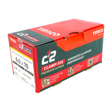 Load image into Gallery viewer, TIMCO C2 Clamp-Fix Multi-Purpose Premium Countersunk Gold Woodscrews,All Sizes
