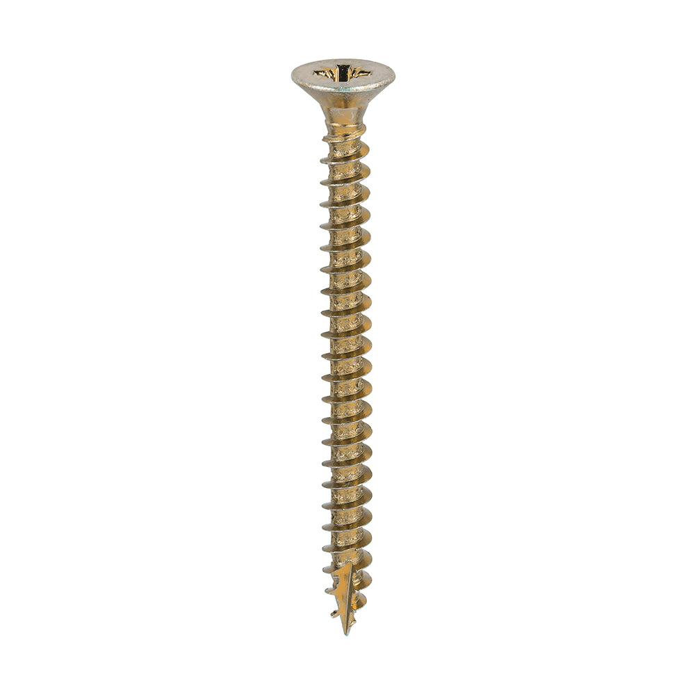 TIMCO Classic Multi-Purpose Countersunk Gold Woodscrews - 6.0 x 70 Box OF 200 - 60070CLAF