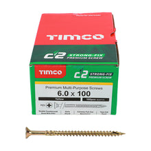 Load image into Gallery viewer, TIMCO C2 Strong-Fix Multi-Purpose Premium Countersunk Gold Woodscrews - 3.5 x 12 Box OF 200 - 35012C2
