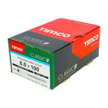 Load image into Gallery viewer, TIMCO Classic Multi-Purpose Countersunk A4 Stainless Steel Woodcrews - 6.0 x 100 Box OF 100 - 60100CLA4
