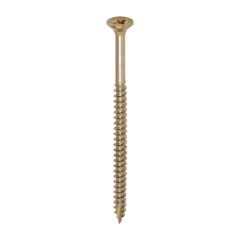TIMCO Classic Multi-Purpose Countersunk Gold Woodscrews - 6.0 x 100 Box OF 100 - 60100CLAF