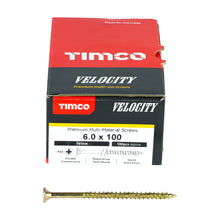 Load image into Gallery viewer, TIMCO Velocity Premium Multi-Use Countersunk Gold Woodscrews - 3.0 x 16 Box OF 200 - 30016VY
