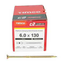 Load image into Gallery viewer, TIMCO C2 Clamp-Fix Multi-Purpose Premium Countersunk Gold Woodscrews - 4.0 x 50 Box OF 200 - 40050C2C
