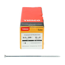 Load image into Gallery viewer, TIMCO Solo Countersunk Silver Woodscrews - 6.0 x 200 Box OF 100 - 60200SOLOZ
