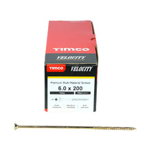 Load image into Gallery viewer, TIMCO Velocity Premium Multi-Use Countersunk Gold Woodscrews - 3.0 x 16 Box OF 200 - 30016VY
