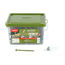 Load image into Gallery viewer, TIMCO C2 Deck-Fix Premium Countersunk Green Decking Screws - 4.5 x 65 Tub OF 250 - 65C2D250
