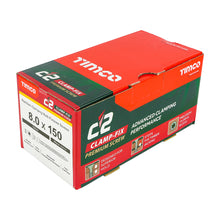 Load image into Gallery viewer, TIMCO C2 Clamp-Fix Multi-Purpose Premium Countersunk Gold Woodscrews - 8.0 x 150 Box OF 50 - 80150C2C
