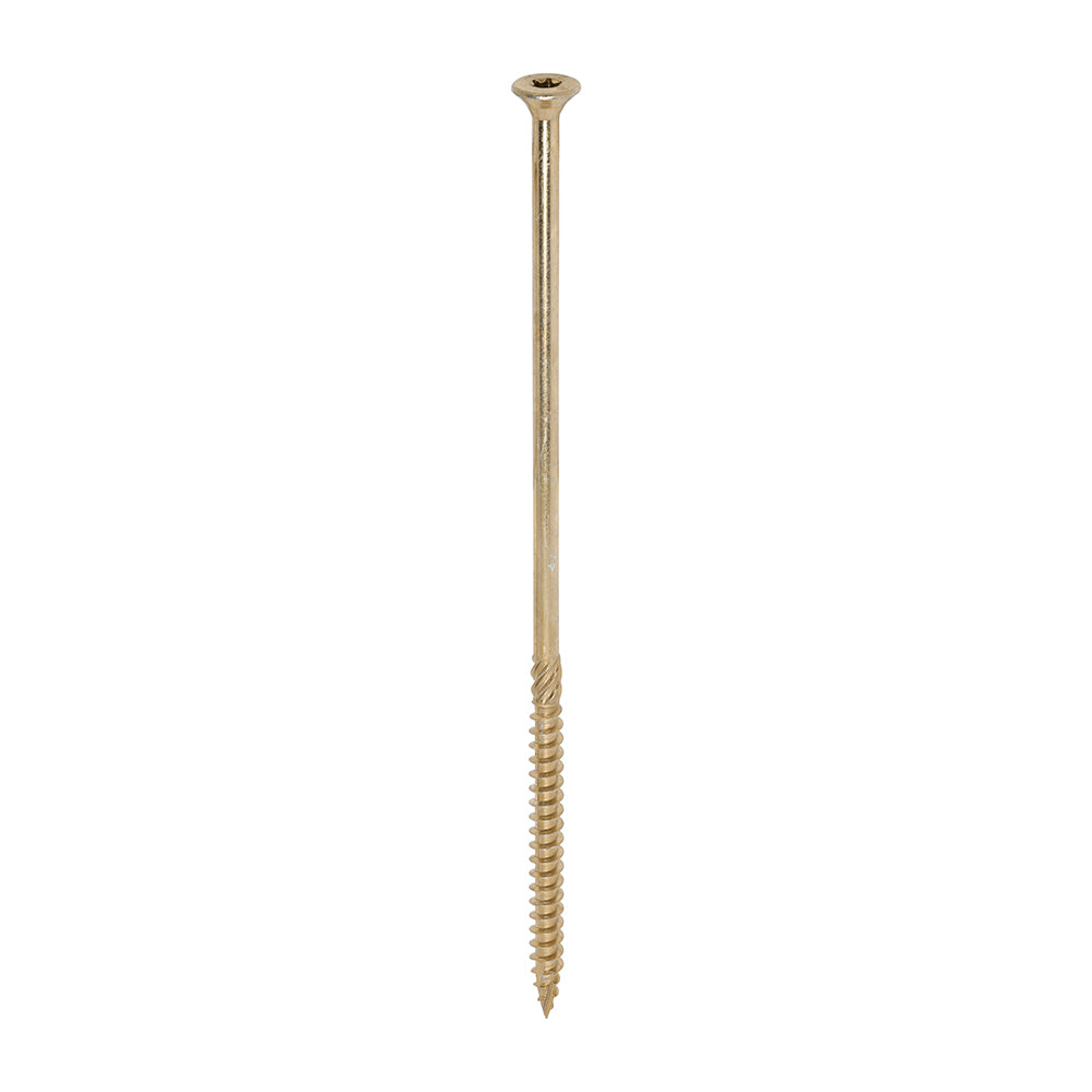 TIMCO C2 Clamp-Fix Multi-Purpose Premium Countersunk Gold Woodscrews - 8.0 x 225 Box OF 50 - 80225C2C