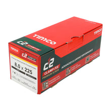 Load image into Gallery viewer, TIMCO C2 Clamp-Fix Multi-Purpose Premium Countersunk Gold Woodscrews - 8.0 x 225 Box OF 50 - 80225C2C
