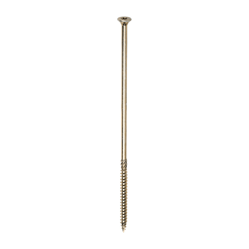 TIMCO C2 Clamp-Fix Multi-Purpose Premium Countersunk Gold Woodscrews - 8.0 x 250 Box OF 50 - 80250C2C