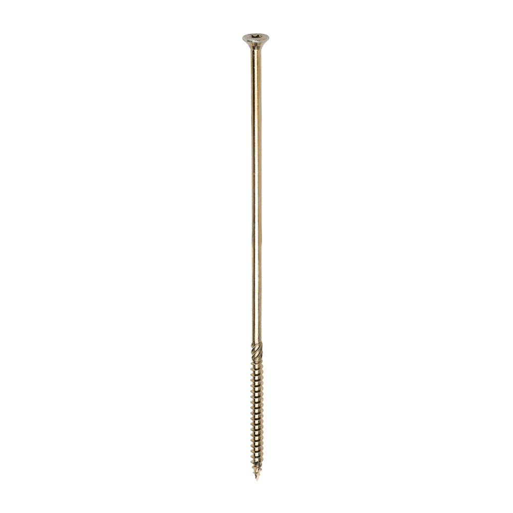 TIMCO C2 Clamp-Fix Multi-Purpose Premium Countersunk Gold Woodscrews - 8.0 x 275 Box OF 25 - 80275C2C