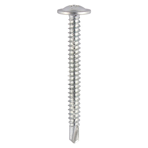 TIMCO Baypole Screws Wafer Flange PH Self-Drilling Point Zinc - 4.8 x 60 Box OF 200 - 291Z