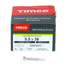 Load image into Gallery viewer, TIMCO Self-Drilling Light Section A2 Stainless Steel Bi-Metal Screws,All Sizes,100pcs
