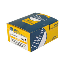 Load image into Gallery viewer, TIMCO Solid Brass Countersunk Woodscrews - 6 x 1 Box OF 200 - 00061CBS
